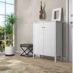Venezia Premium Ayakkabılık Wood Beyaz, 2 Kapaklı