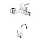 Venita Delta Lavabo Bataryası + Aç Kapa Banyo Bataryası