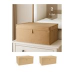 Venita Home 2 Adet Kapaklı Çok Amaçlı ( Çamaşır-saklama-düzenleme Vb. ) Hurç, Kutu Mega 60x40x30