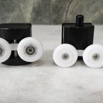Venita Siyah Duşakabin Cam Kabin Tekerleği Takım 24 mm