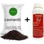 Veniv 3V Ferro Demir Sülfat 1 Lt + 1 kg Leonardit Hediye %45 Hümik Fulvik Asit- Köklendirici-Ph Dengeleyici - 2 kg