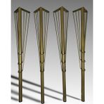 Venna Home Gold 75CM-4'LÜ Demir Masa Ayak, Demir Ayak , Dresuar Ayağı, Masa Ayağı, Demir Ayaklar, Masa Ayakları