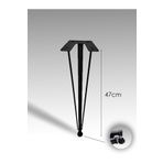 VennaHome 47cm-4'lü Demir Sehbağa Ayak, Demir Ayak , Masa Ayağı, Metal Ayaklar.