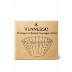 Vennesso Profesyonel Basket Filtre Kağıdı 90/250, Beyazlatılmamış Virgin Pulp, Doğal Kahverengi, Filtre Kahve Makineleri için