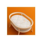 vennhome 60x110x10 bambu kumaş oval beşik yatagı
