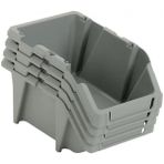 Venoa DG10 Depo Raf DüzenleyiciPlastik Avadanlık Kutusu 10’lu Set 103x165x75 mm Gri Modüler Vida Cıvata ParçaSaklama Kutusu