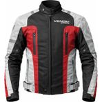 Venom Air Racing Açık Gri Siyah Kırmızı Motosiklet Montu (Kalıplar Dardır Bir Beden Büyük Seçin) - 2XL - Kırmızı - Gri