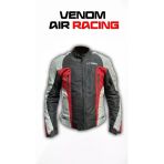 Venom Aır Racıng Kırmızı Gri 4 Mevsim Motosiklet Montu