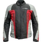 Venom Air Racing Motosiklet Montu 4 Mevsim Motorcu Touring Mont Siyah-Açık Gri - 2XL - Renkli