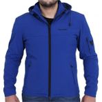 Venom Ceket Jaws Kapşonlu Soft Shell Motosiklet Montu Mavi - L