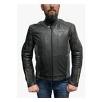 VENOM D2 Yeni Seri Hakiki Deri Siyah Mont Impactec Korumalı Motorcu Ceketi(KALIPLAR DARDIR)