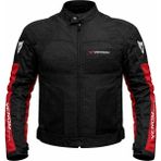 Venom Dynamic 4 Mevsim Ce Korumalı Siyah Kırmızı Motorcu Montu - 3XL - Siyah - Kırmızı