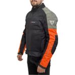 Venom Dynamic 4 Mevsim Siyah Turuncu Motosiklet Montu - Siyah - Gri - Turuncu - 4XL