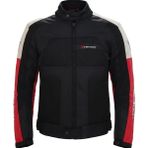 Venom Motosiklet Mont 4 Mevsim Dynamic Açık Gri-Kırmızı Motorcu Montu - 2XL