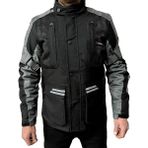 Venom Motosiklet Montu Tourex 4 Mevsim CE Sertifikalı Reflektörlü Siyah-Gri 3XL Uzun Mont