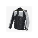 VENOM Motosiklet Montu Uzun Siyah-Gri Discovery Mont 4 Mevsim Uzun Motorcu Montu