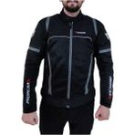 Venom Motosiklet Motorcu Siyah-Gri Spin Yazlık Motorcu Mont - 2XL - Siyah - Gri