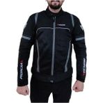 Venom Motosiklet Spin Yazlık Montu Siyah-Gri Motorcu Montu - Siyah - Gri