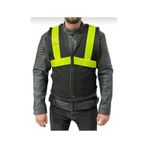 VENOM Motosiklet Yelek Reflektörlü Neon Çizgili Motorcu Reflektif Yeleği