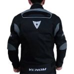 Venom Spın Yazlık Motosiklet Montu Erkek Siyah Gri SYM0166