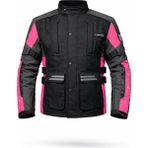 Venom Tourex Gri Siyah Pembe Su Geçirmez Kadın Motosiklet Montu (Kalıplar Dardır) - Pembe - Siyah