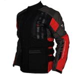 Venom Tourex Touring Siyah-Kırmızı Motosiklet Ceketi L Beden Nefes Alabilen Su Geçirmez Özellik