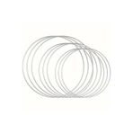 VENON 1 ADET 20 CM METAL 5 MM ÇEMBER GALVANİZLİ ÇEMBER TEL KASNAK KAPI SÜSÜ DUVAR SÜSÜ DÜŞ KABANI
