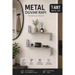 VENON 1 Adet Metal Duvar Rafı Z RAF KROM Dekoratif Raf Duvar Düzenleyici Modern Tasarım Raf Metal Mutfak
