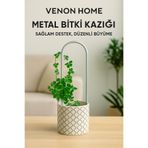 VENON 1 Adet METAL Elips 9x48 Bitki Gövde Destek Sabitleme Dikey Büyüme İçin Pratik & BİTKİ TUTUCU