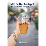 VENON 10 Adet 400 Cc 🥛 Plastik MilkShake Bardak Pet Bardak Limonata Parti Kokteyl Soğuk İçecek Kalın
