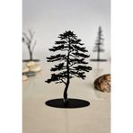 VENON ÇAM SİYAH 15*9*4.5 Cm Doğanın Zarafeti BİBLO Metal Lazer Kesim Ağaç Dekor Şık Ve Estetik Tasarım