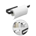 VENON El Rulo Havluluk, Siyah Havluluk Banyo Için Kendinden Yapışkanlı Havlu Askısı, Kağıt Havluluk