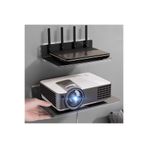 VENON M Beden WİFİ 23 Cm x 16 Cm Projeksiyon Rafı Duvar Askılık Router ve Tv Kutusu DUVARA MONTAJLI SİYAH