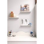 VENON METAL Bulut Desenli Çocuk Odası Duvar Rafı – Dekoratif Organizer 30 Cm Duvar Dekorasyon