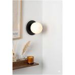 VENON SİYAH GÖVDE ✨ BEYAZ GLOP CAM Chiaro Forte Aplik Duvar Lambası Metal Gövde Modern Aplik Duvar Apliği ✨ Duvar Aplik Modern Aplik Cam Aplik Dekoratif Aplik E-27 Duylu Salon Aplik Metal Aplik