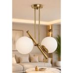 VENON VENA 2.Lİ ESKİTME GÖVDE ✨ BEYAZ GLOP CAMLI ✨ Modern Avize Oturma Odası Antre || TEK ÜRÜN 3 GÖRÜNÜM || Camlı Avize Avize Modelleri Lamba Salon Avizesi E-27 Duylu ✨ 1 Avize 3 Farklı Kullanım✨