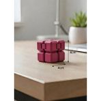 Venora Concept Pembe Renkte Sonsuz Küp | Stres Küpü | Infinity Küp | 3D Baskı