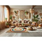 Venspor Bohem Tarzı Salon Dekorasyon Temalı Stüdyo Fonu, 200X150CM Arka Plan