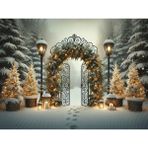 Venspor Büyüleyici Kış Arka Planı Stüdyo Fonu 200X150CM