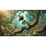 Venspor Doğal Ortamda Çiçek ve Kelebek Detaylı Makro Çekim Stüdyo Arkaplanı - Profesyonel Fotoğrafçılık Fonu 200X150CM Arka Plan - 200 x 150