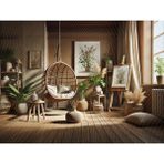 Venspor Doğal Tonlarda Bohem Dekorlu 200X150CM Stüdyo Fonu, Arka Plan