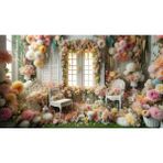 Venspor Düşler Bahçesi Arkaplan - 200X150CM Fon, Duvar Örtüsü - 200 x 150