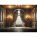 Venspor Lüks Barok Salon ve Şamdanlarla Stüdyo Fonu, 200X150CM Arka Plan