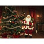 Venspor Noel Baba ve Çam Ağacı Temalı 200 x 150 cm Stüdyo Fonu Arka Plan