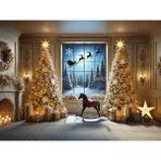 Venspor Noel Büyüsü Temalı Stüdyo Fonu Arka Plan 200X150CM