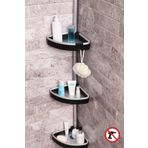 Venta Siyah Köşe Rafı Aynasız-3'lü