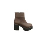 Ventes 914301Z 8 Cm Platform Topuk Yandan Fermuarlı İçi Polarlı Günlük Kadın Bot