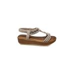 Ventes Dolgu Topuk Rahat Günlük Kadın Taşlı Sandalet 1332006-Z - Ten - 38