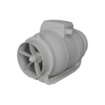 VentEurope Monsoon 125 2sp Beyaz Karışık Akışlı Aksiyal Kanal Tipi Fan 125 mm Tek Parça Su Geçirmez - Belirtilmemiş