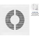 VentEurope Refined 150 Bd – 15 cm Klapeli Banyo ve Tuvalet Havalandırma Aspiratör Fanı - Beyaz